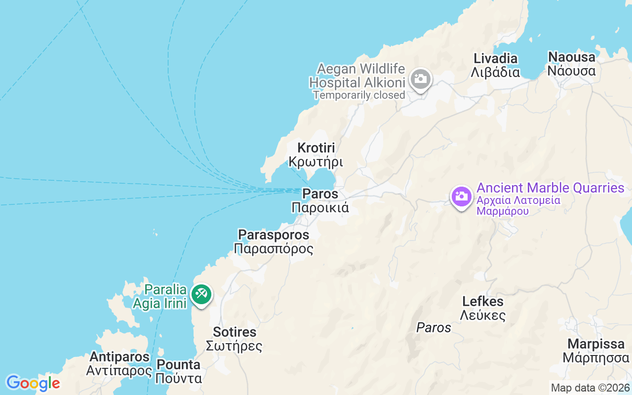 Location of the Gulet: Port Paroikia, Paros