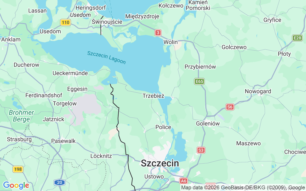 Location of the Sailboat: Marina Trzebież, Trzebież