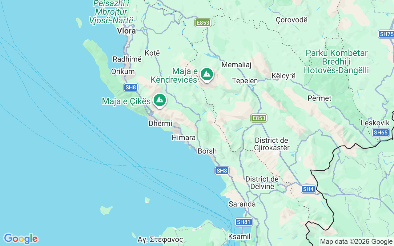 Emplacement du Semi-rigide: Triport Vlore, District De Vlorë
