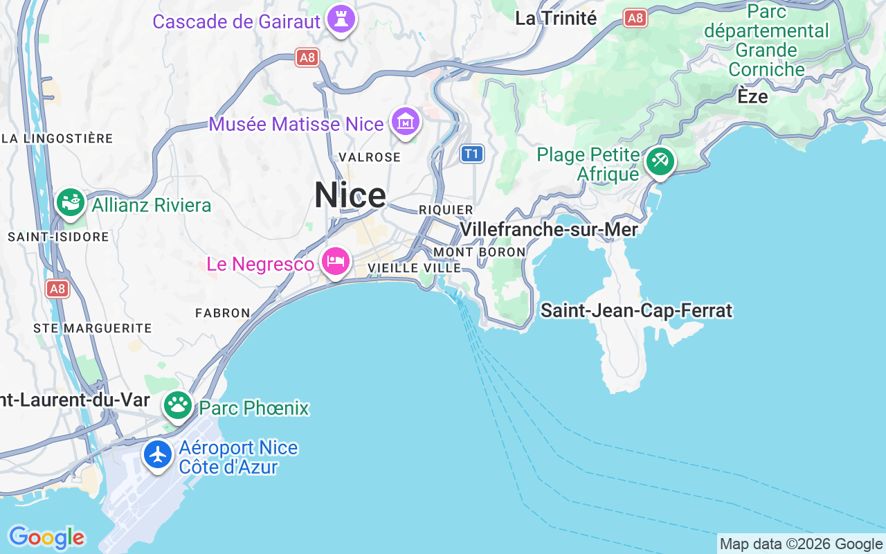 Localização do(a) Iate a motor: Nice, França