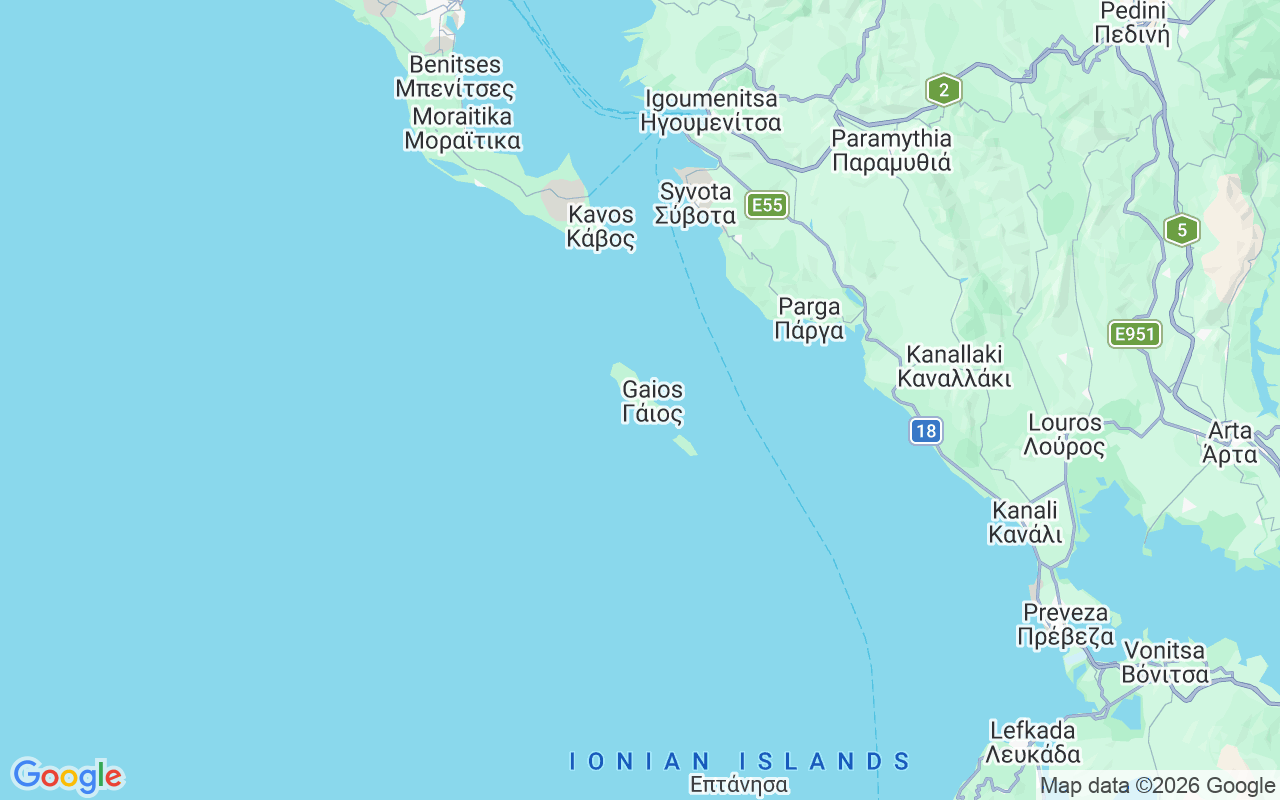 Location of the Motorboat: Gaios, Paxi
