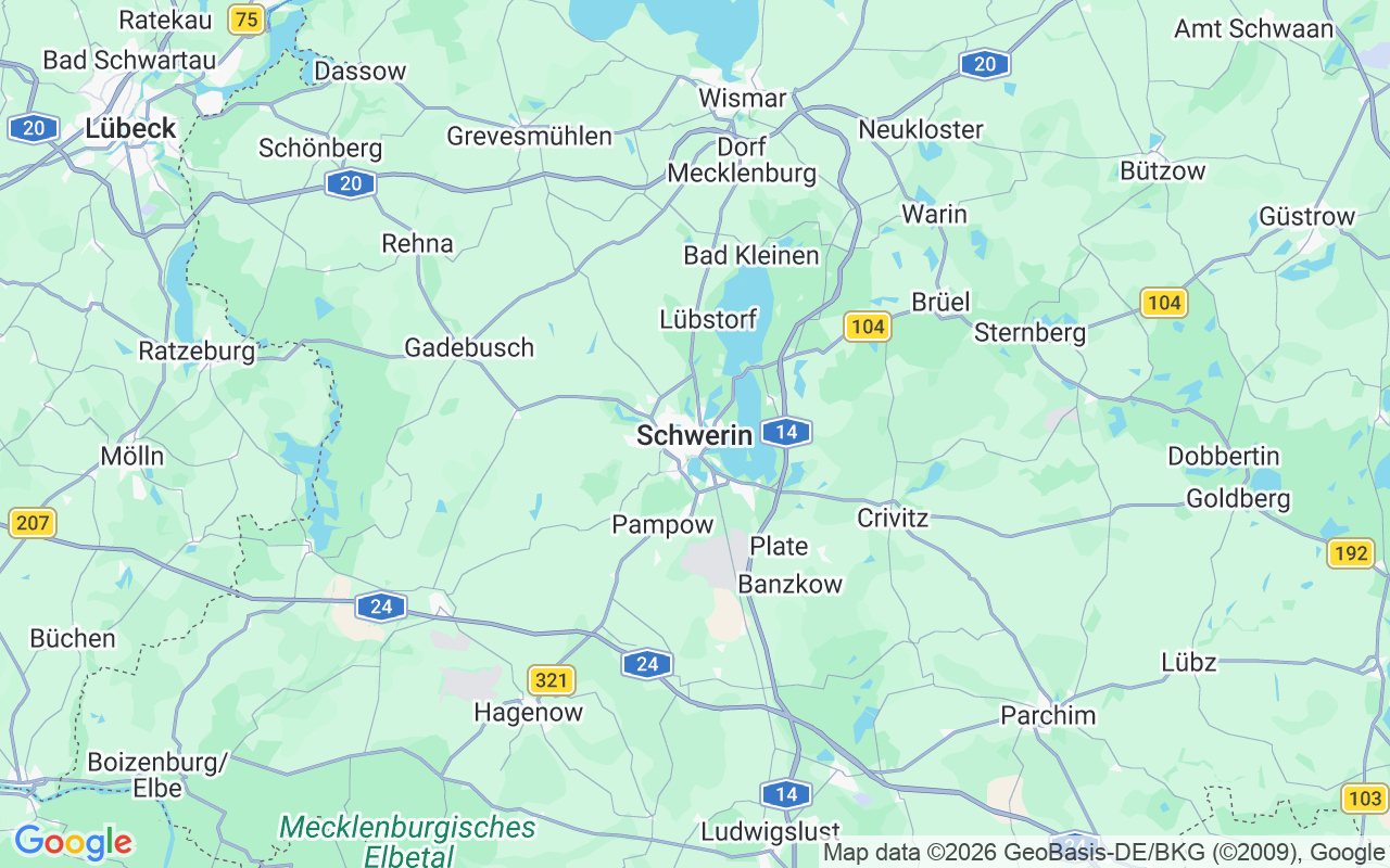 De locatie van Woonboot: Werderstrasse 140, Schwerin
