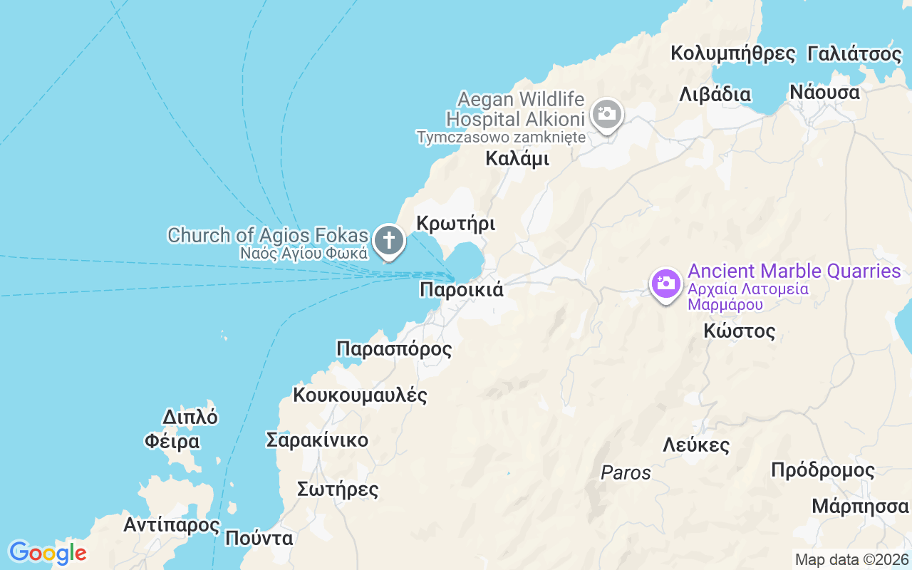 Jacht motorowy w lokalizacji: Port Paroikia, Paros 844 00