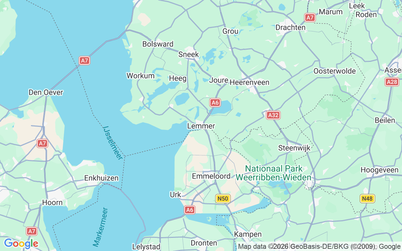 De locatie van Zeilboot: Lemmer, Nederland