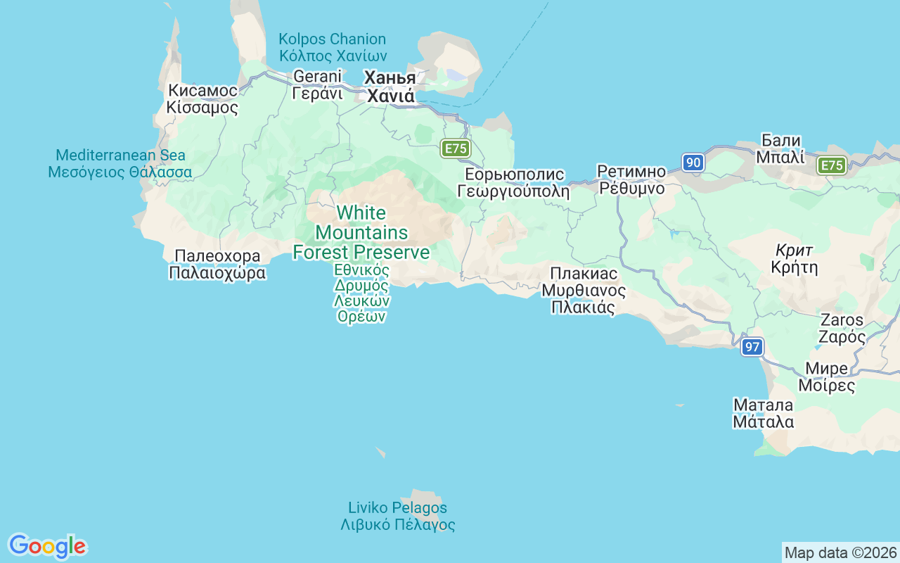 Местоположение Моторная лодка: Hora Sfakion, Хора Сфакион