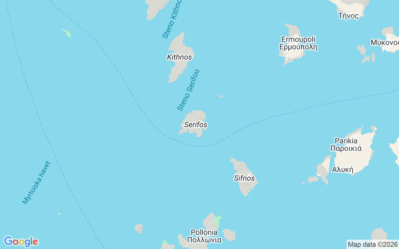 Plats för RIB-båt: Λιβάδι, Serifos