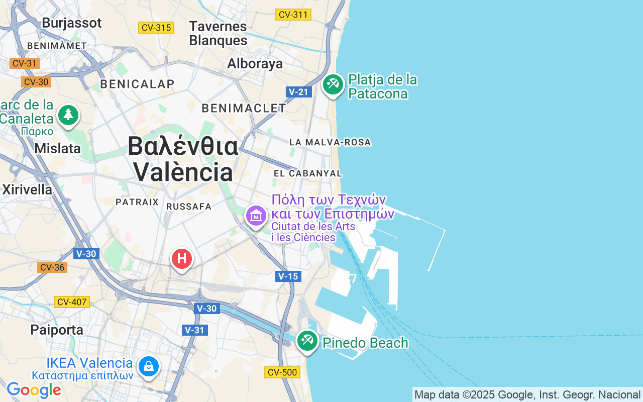 Τοποθεσία Ιστιοπλοϊκό σκάφος: La Marina De València (Real Juan Carlos), Βαλένθια