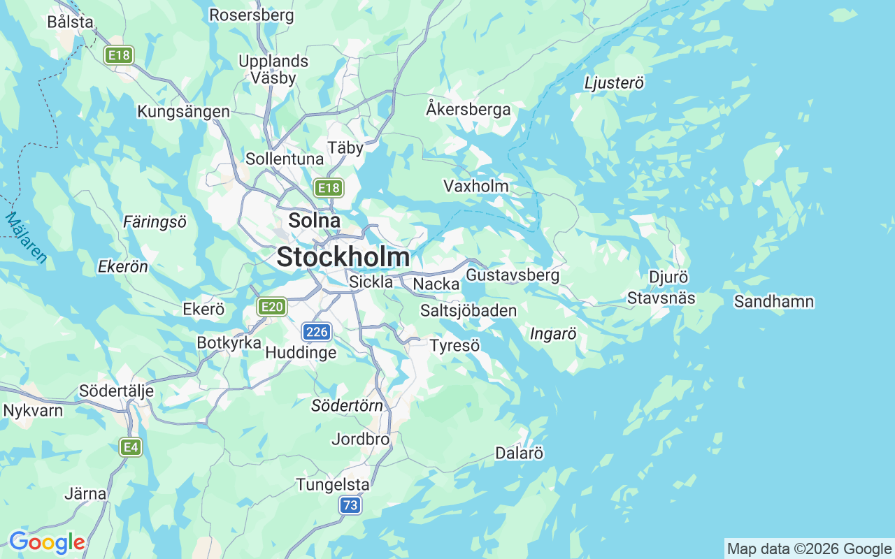 Location of the Sailboat: Nacka Strand Or Bullandö, Nacka