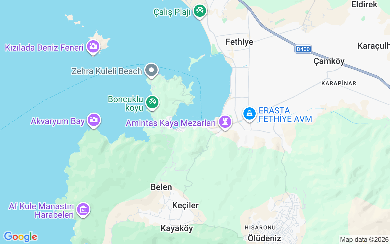 Plats för Guletbåt: Fethiye Hamn, Fethiye
