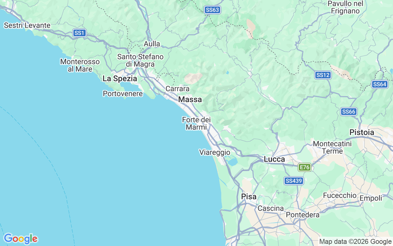 De locatie van RIB: Cinquale, 55042 Forte Dei Marmi