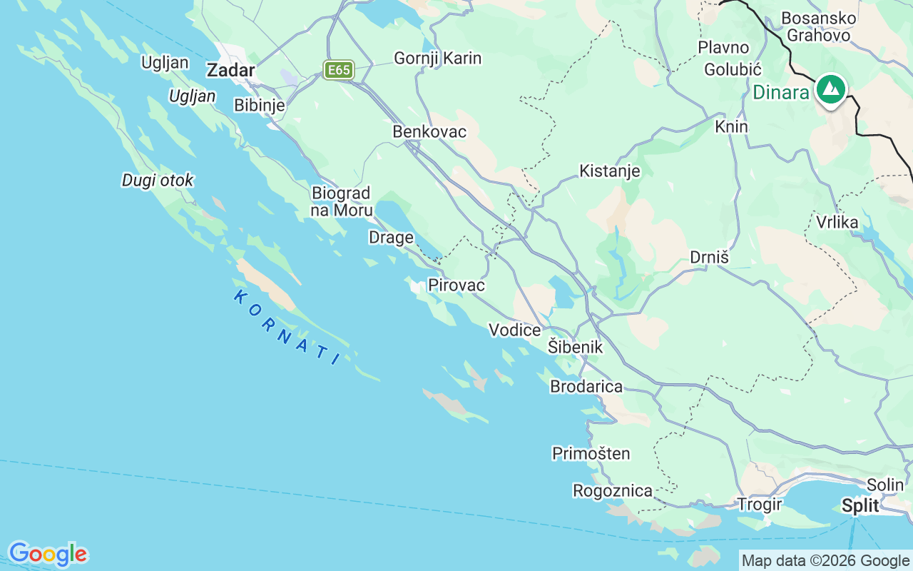 Emplacement du Voilier: 22213, Croatie
