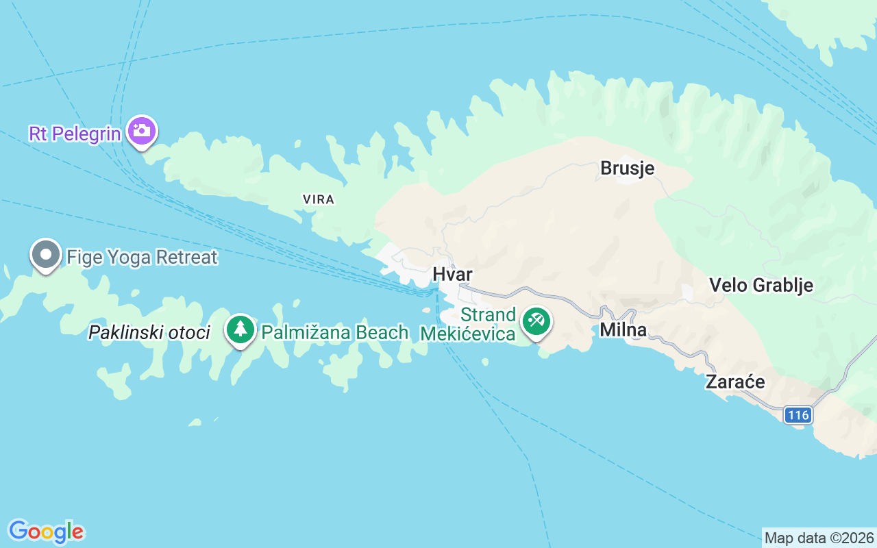 Localização do(a) Lancha: Port Of Hvar, Hvar