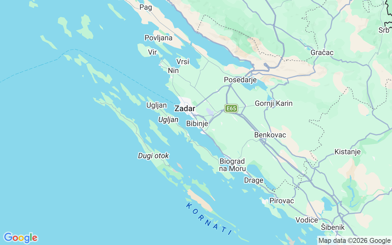 Emplacement du Bateau à moteur: Bibinje, Bibinje