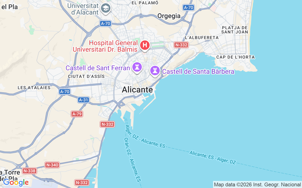 Plats för RIB-båt: Alicante, Spanien