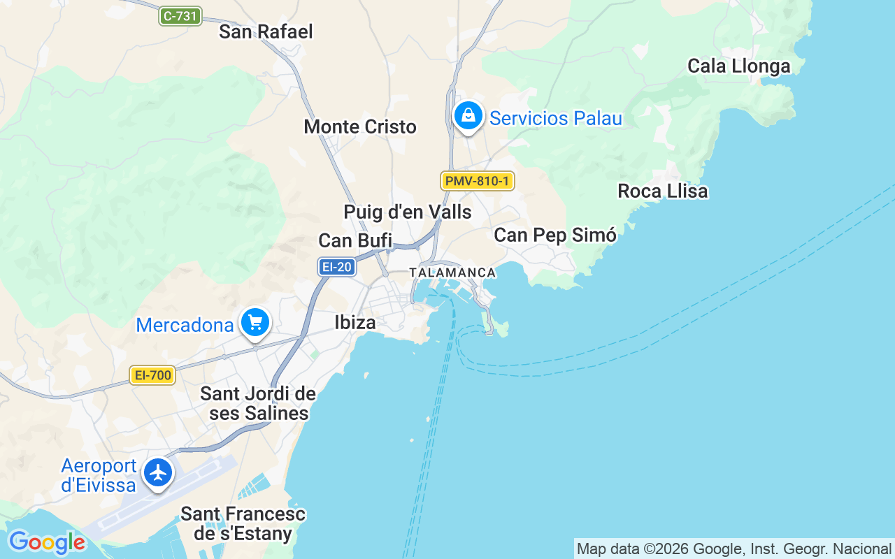 Plats för Katamaran: Ibiza, Spanien
