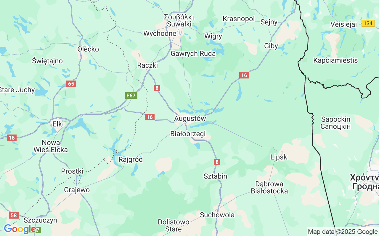 Τοποθεσία Μηχανοκίνητο σκάφος: Jeziorna 26, Augustów