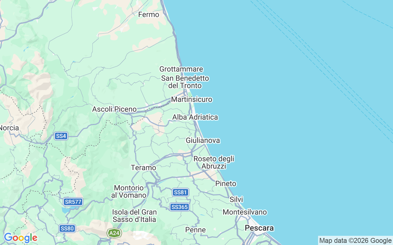 Emplacement du Bateau sans permis : Tortoreto, 64018 Tortoreto Lido