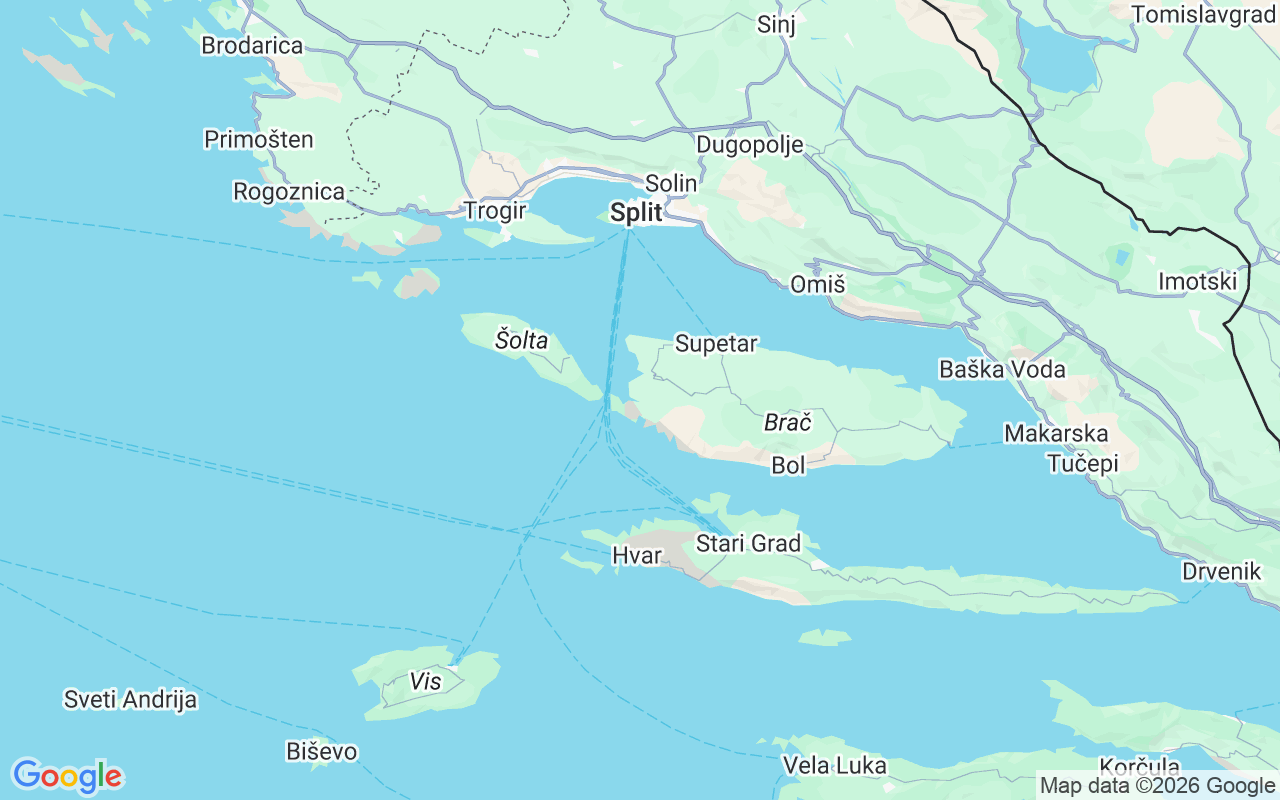 De locatie van Catamaran: Mci Marine Club International Split, Milna