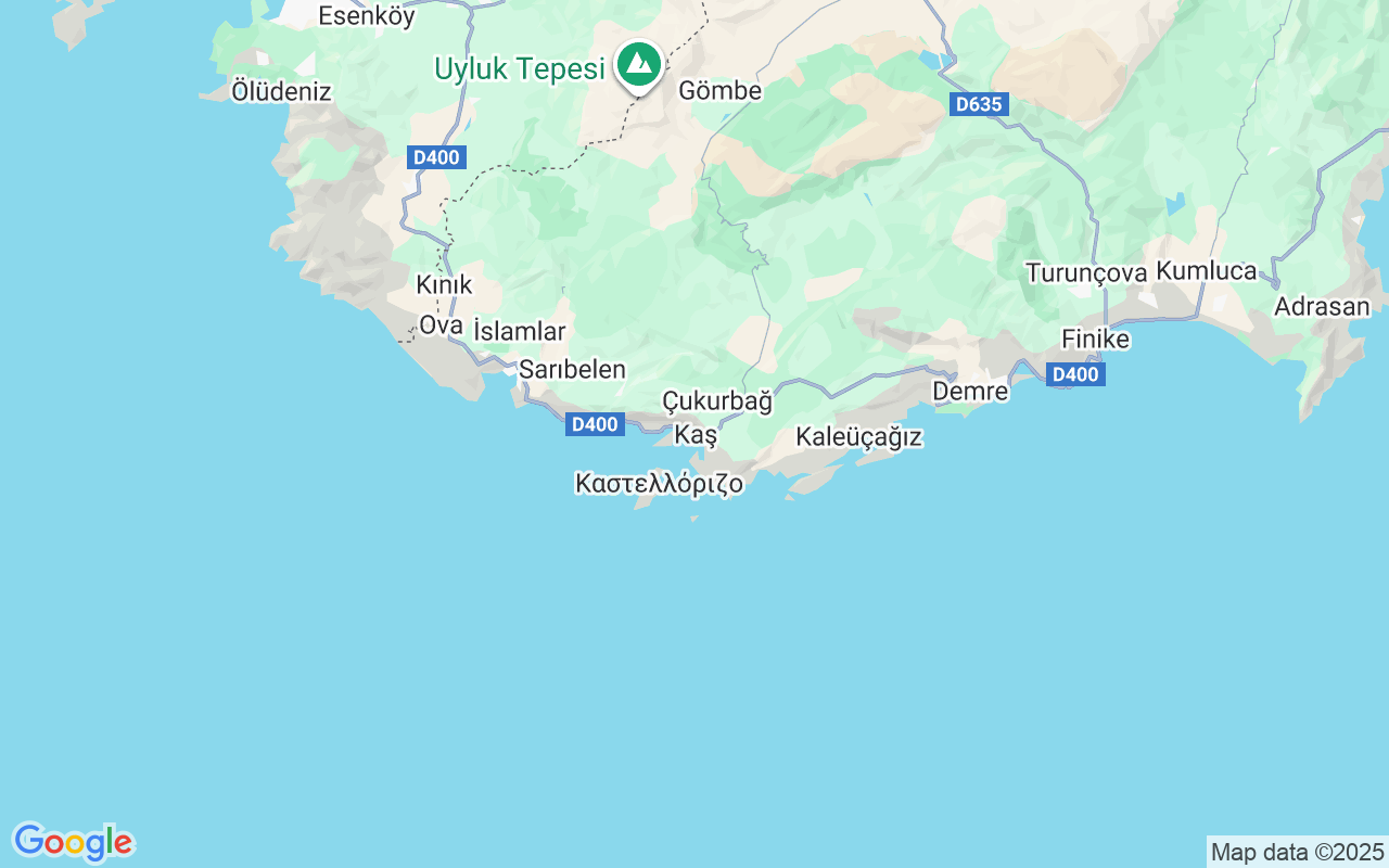 Ubicación Goleta: Kaş Limanı, Kaş