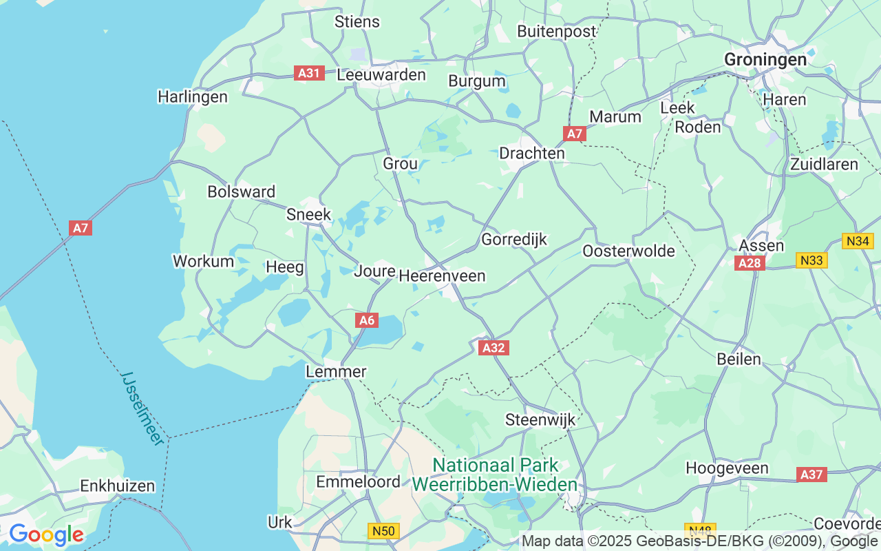 Location of the Houseboat: Jachthaven De Welle, Heerenveen