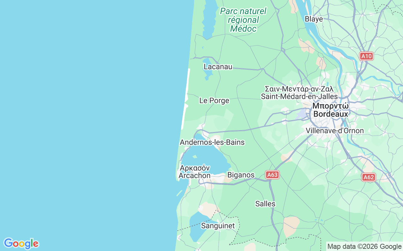 Τοποθεσία Μηχανοκίνητο σκάφος: Lege Cap Ferret, Lège-Cap-Ferret