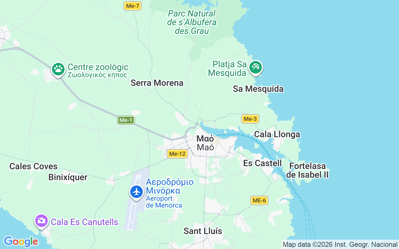 Τοποθεσία Μηχανοκίνητο σκάφος: Marina Menorca, Mahón