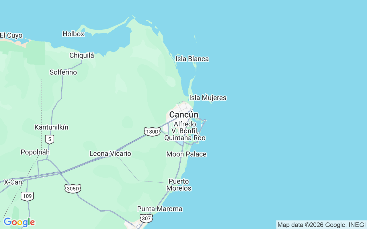 De locatie van Motorboot: Puerto Cancun, Cancún