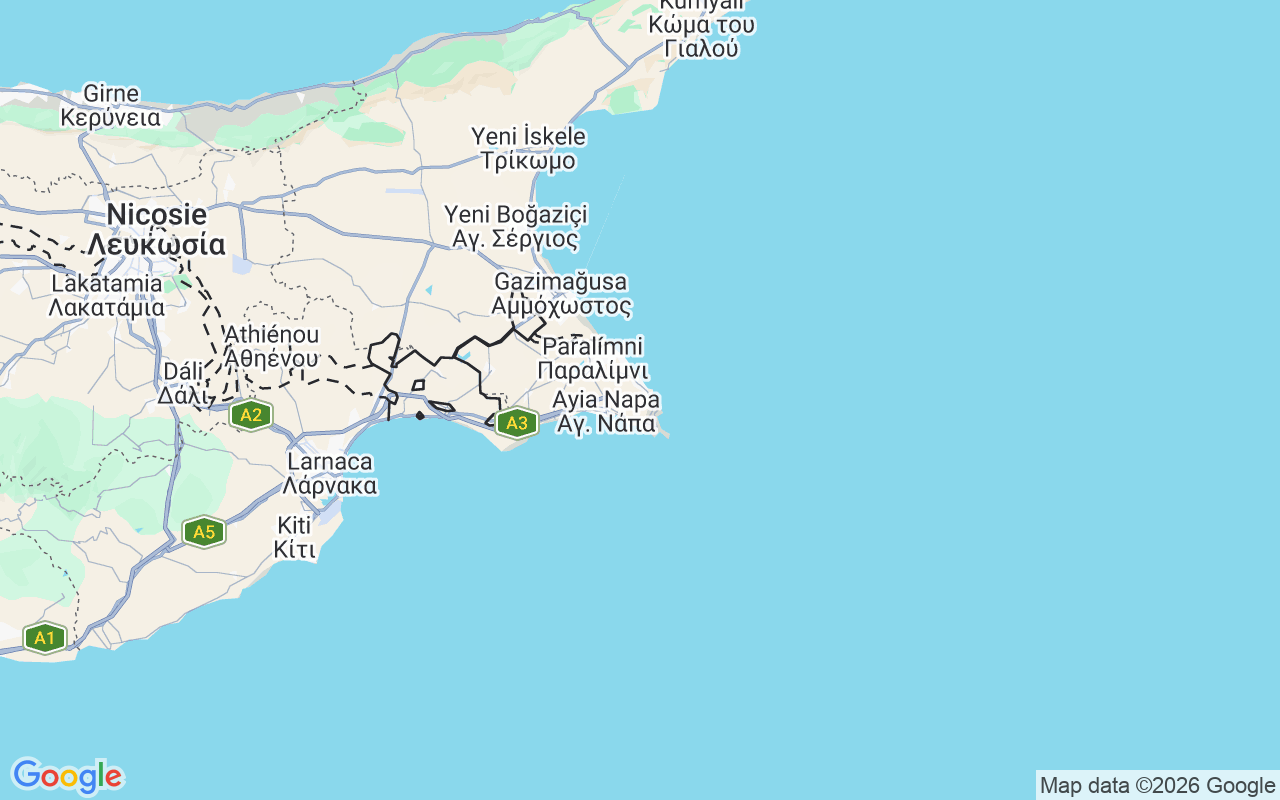 Emplacement du Yacht à moteur: Green Bay, Protaras, Protaras
