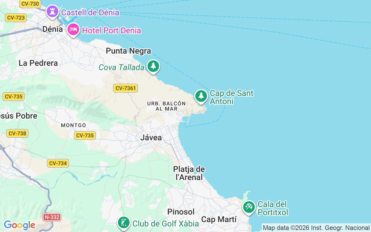 De locatie van Motorboot: Haven Van Xàbia, 03730 Jávea