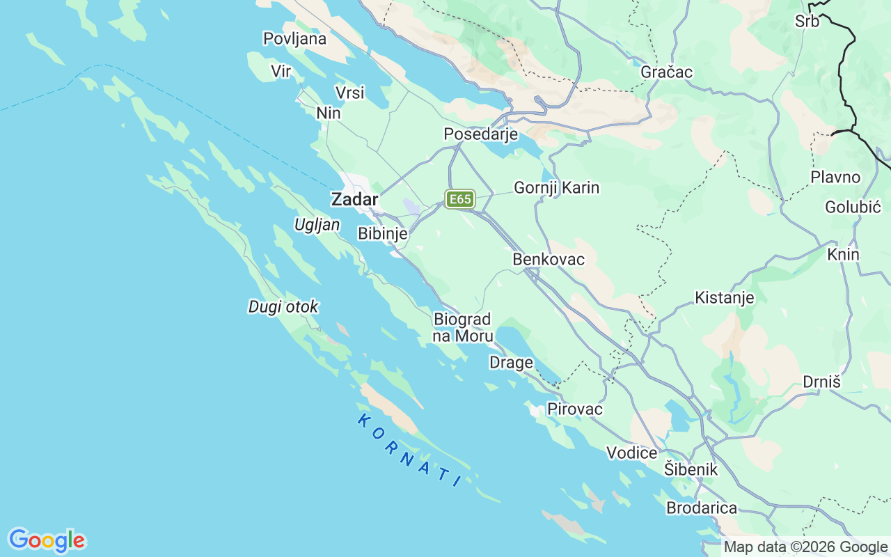 Plats för Motorbåt: Općina Sveti Filip I Jakov, Kroatien