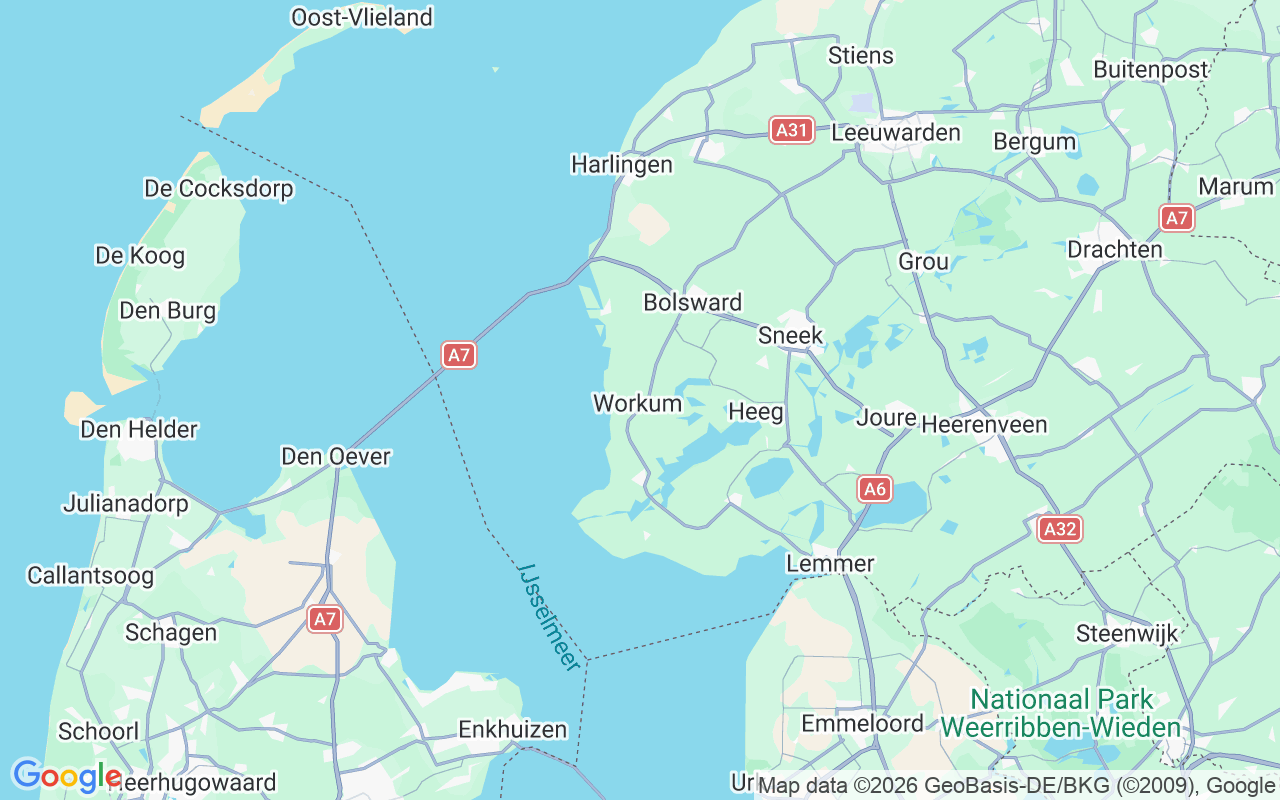 Plats för Segelbåt: Nijhuizum, Workum