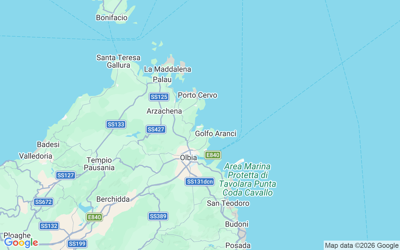 De locatie van RIB: Marina Di Sa Jaga Brujada Summer Service, Porto Rotondo