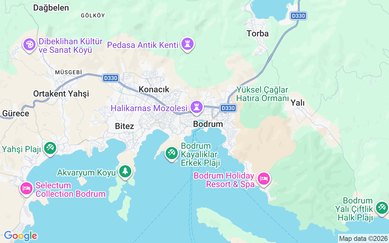 Localização do(a) Escuna: Bodrum, Bodrum