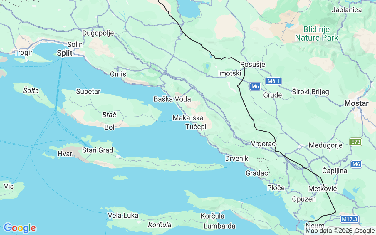 Location of the Motorboat: Makarska Riviera, 21300