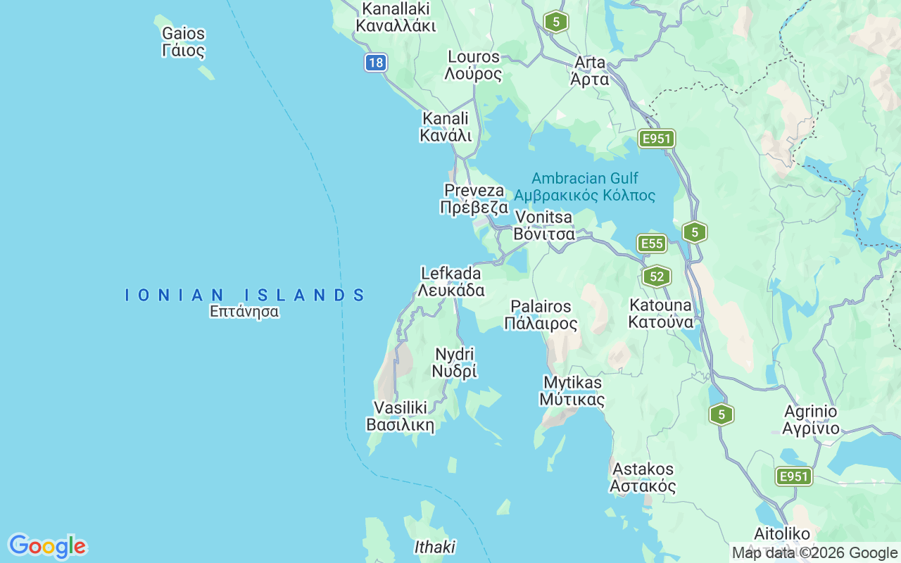 Location of the Catamaran: Lefkada, Greece