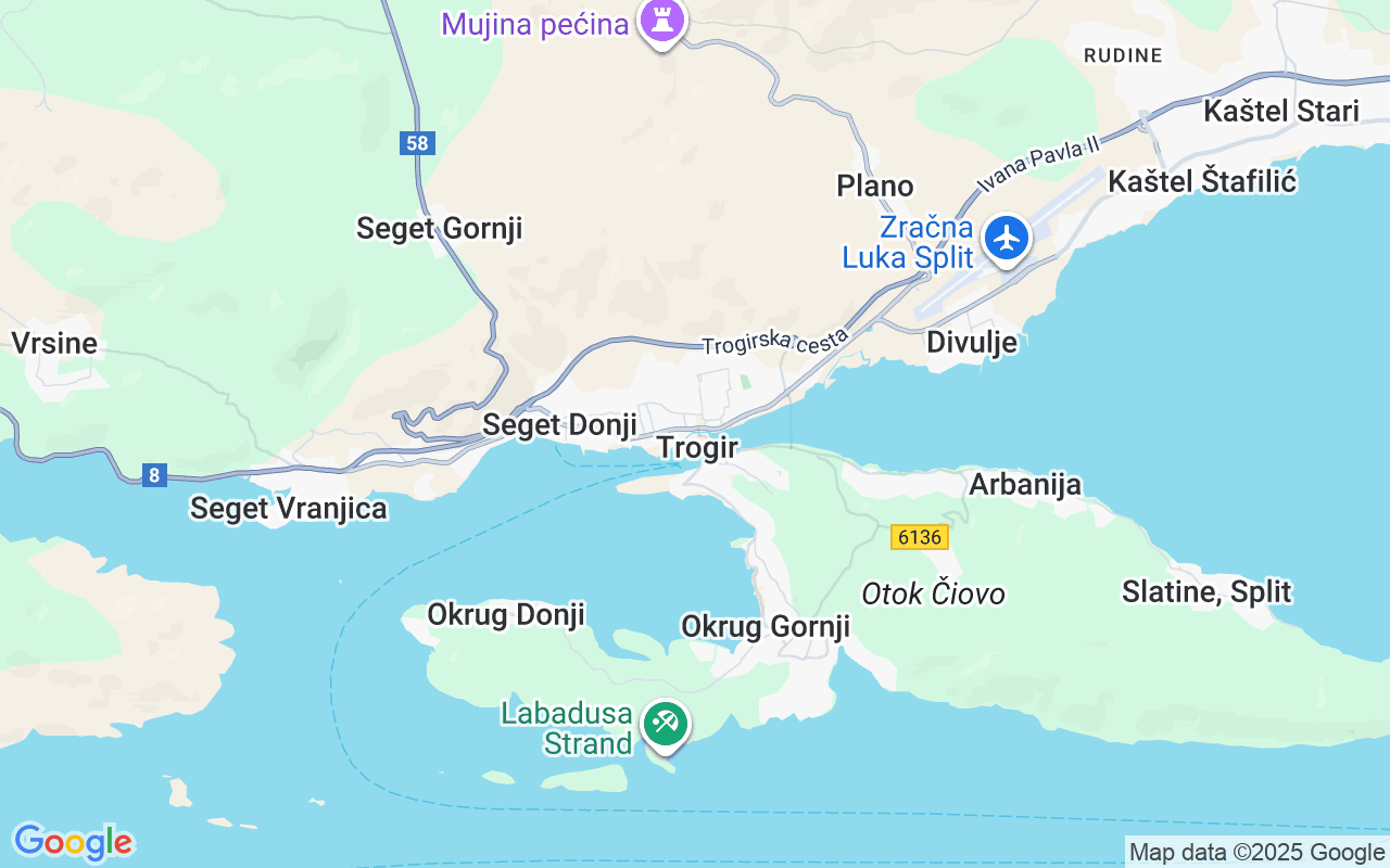Plats för Motorbåt: Trogir, Kroatien