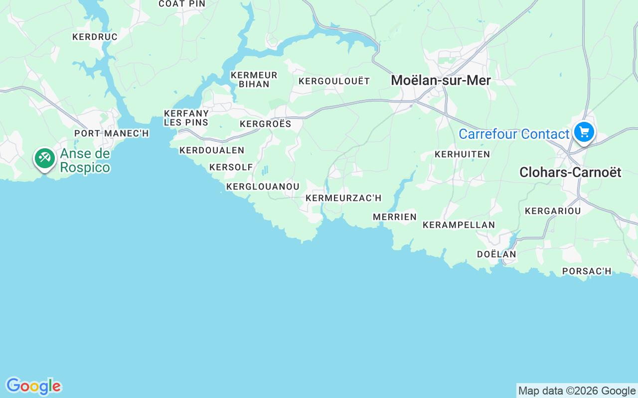 Emplacement du Semi-rigide: Port De Brigneau, 29350 Moëlan-Sur-Mer