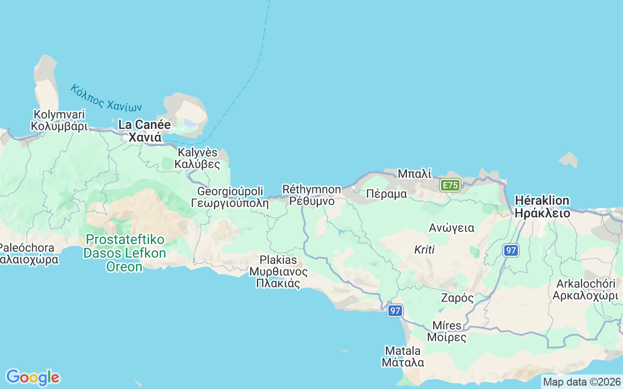 Emplacement du Bateau sans permis: Ρεθύμνου, Réthymnon