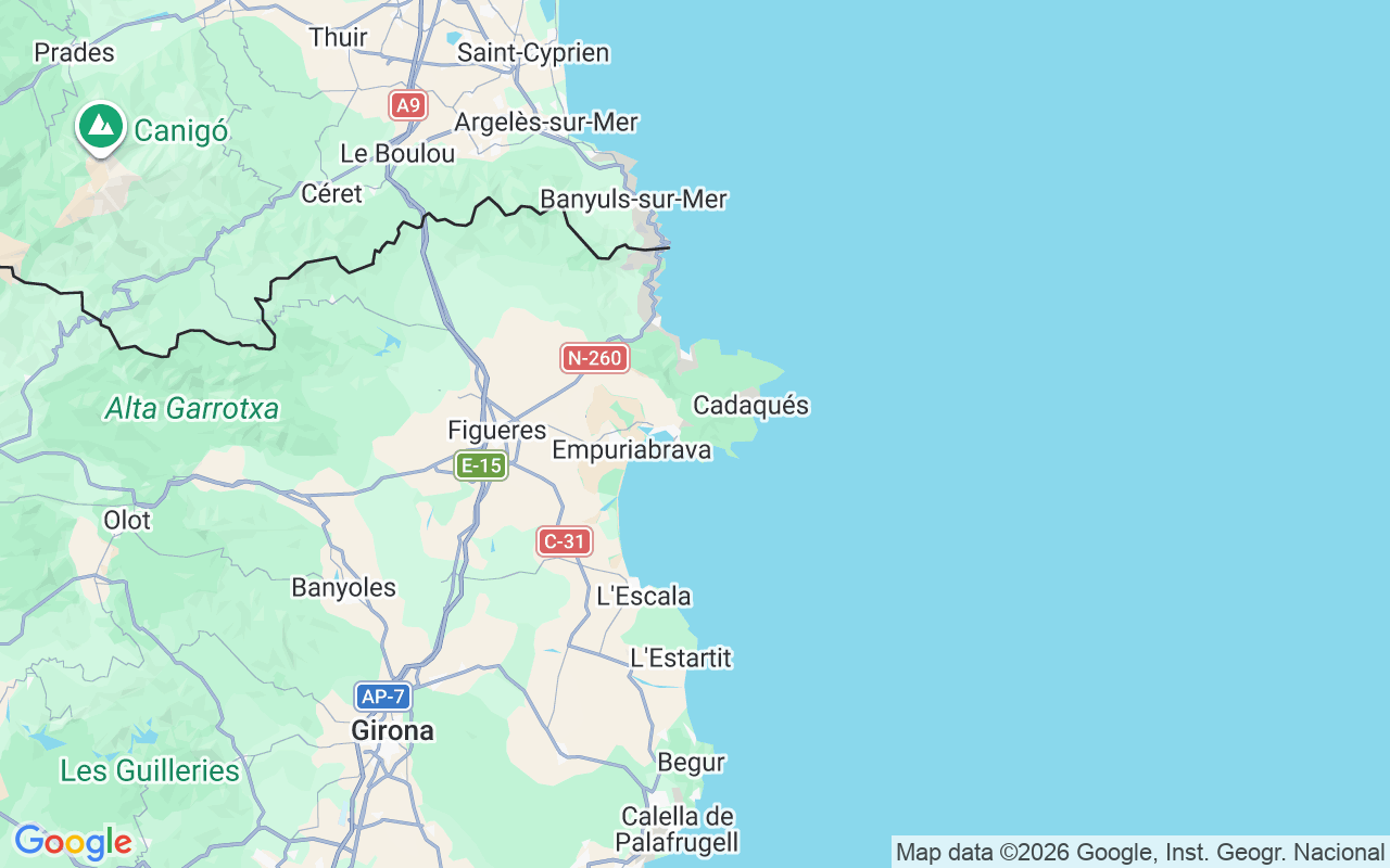 Location of the RIB: Santa Margarita, Roses