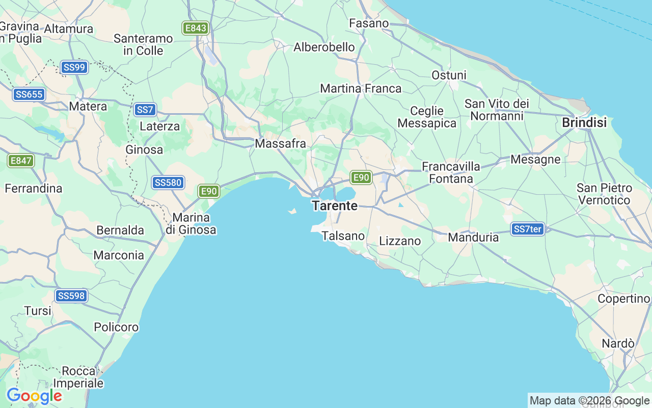 Emplacement du Catamaran: Tarente, Italie
