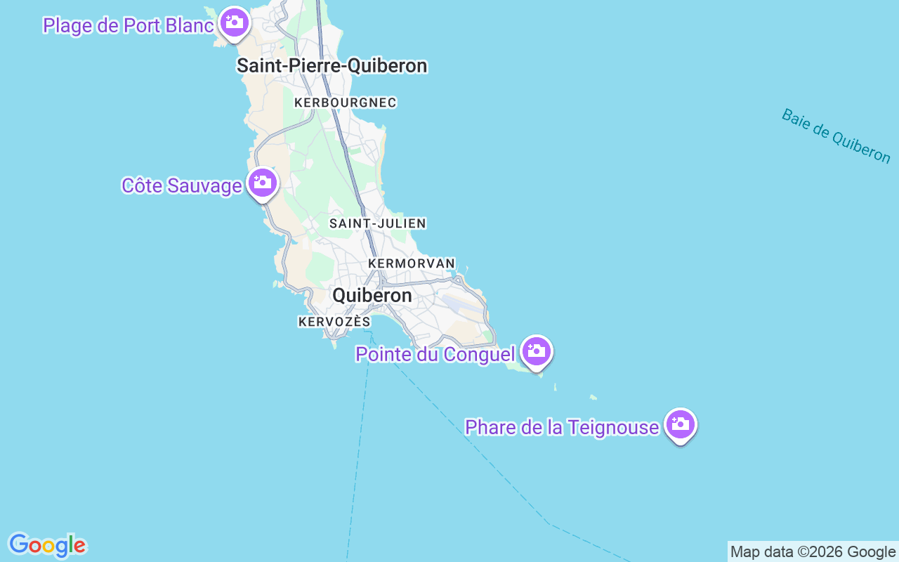 Emplacement du Semi-rigide: Port-Haliguen, Quiberon