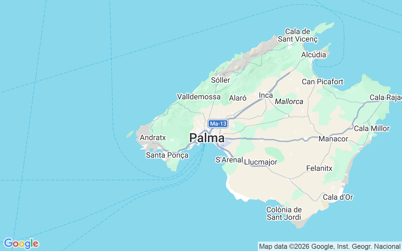 Emplacement du Jet-ski: Majorque, Espagne