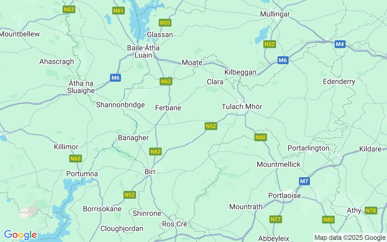 Plats för Husbåt: Offaly, Irland