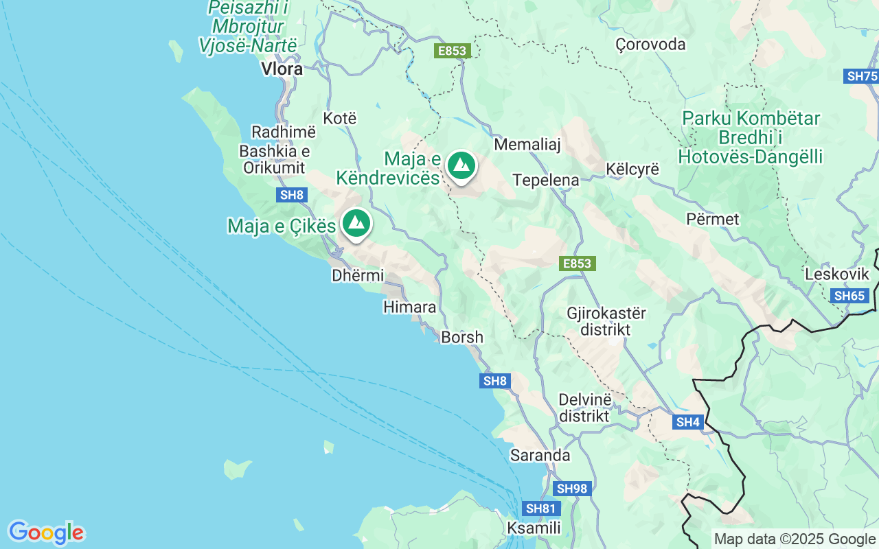 Plats för RIB-båt: Porto Di Valona,Triport, Vlorë Distrikt