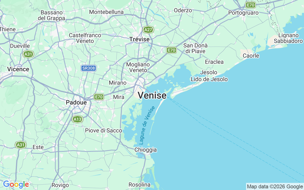 Emplacement du Bateau sans permis: Punta Fusina, Venise