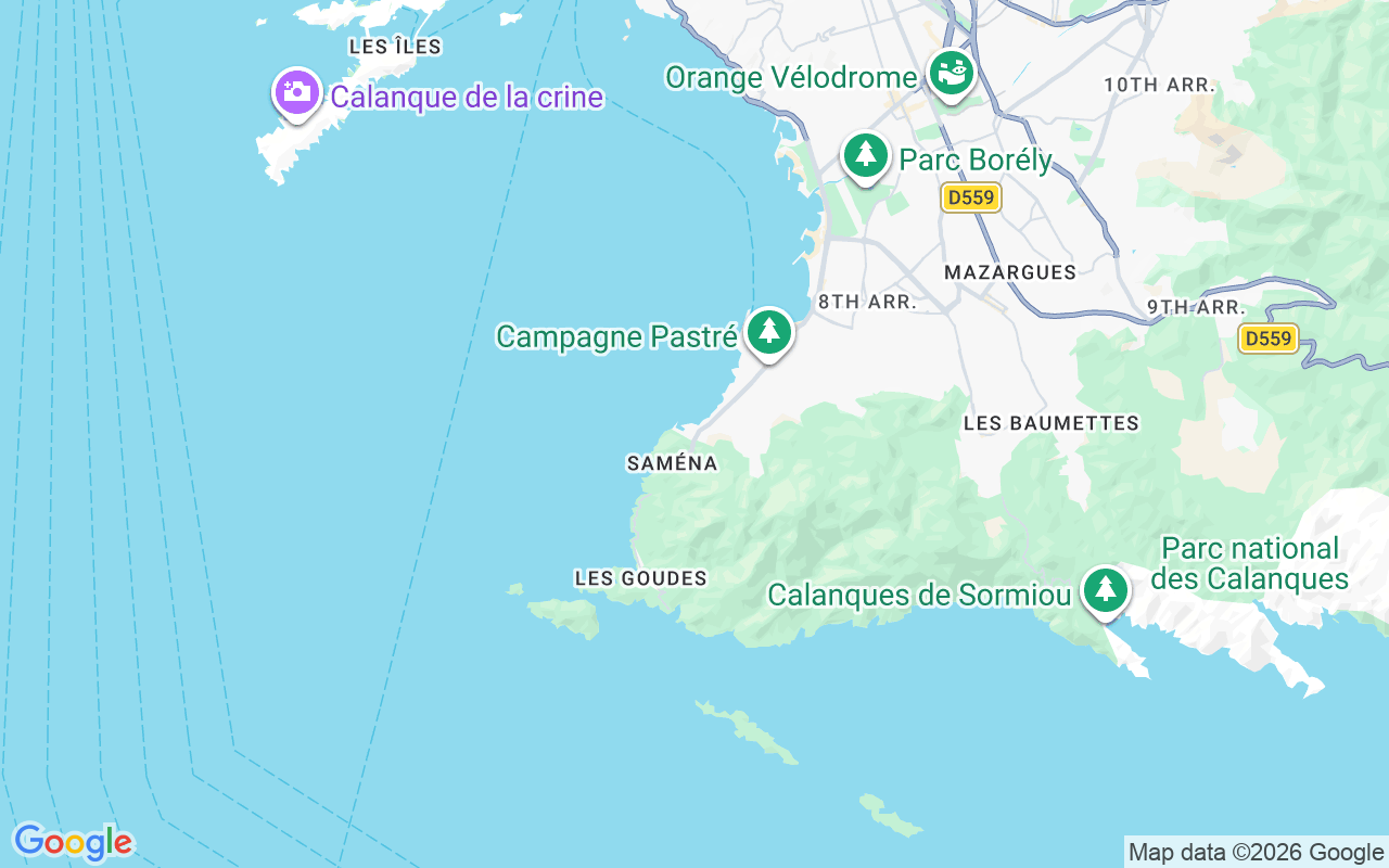 Location of the RIB: Port De La Madrague De Montredon, Marseille