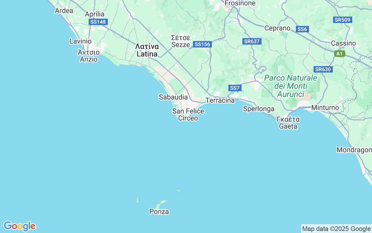 Τοποθεσία Σκάφος χωρίς δίπλωμα: Foce Sisto, 04017 San Felice Circeo