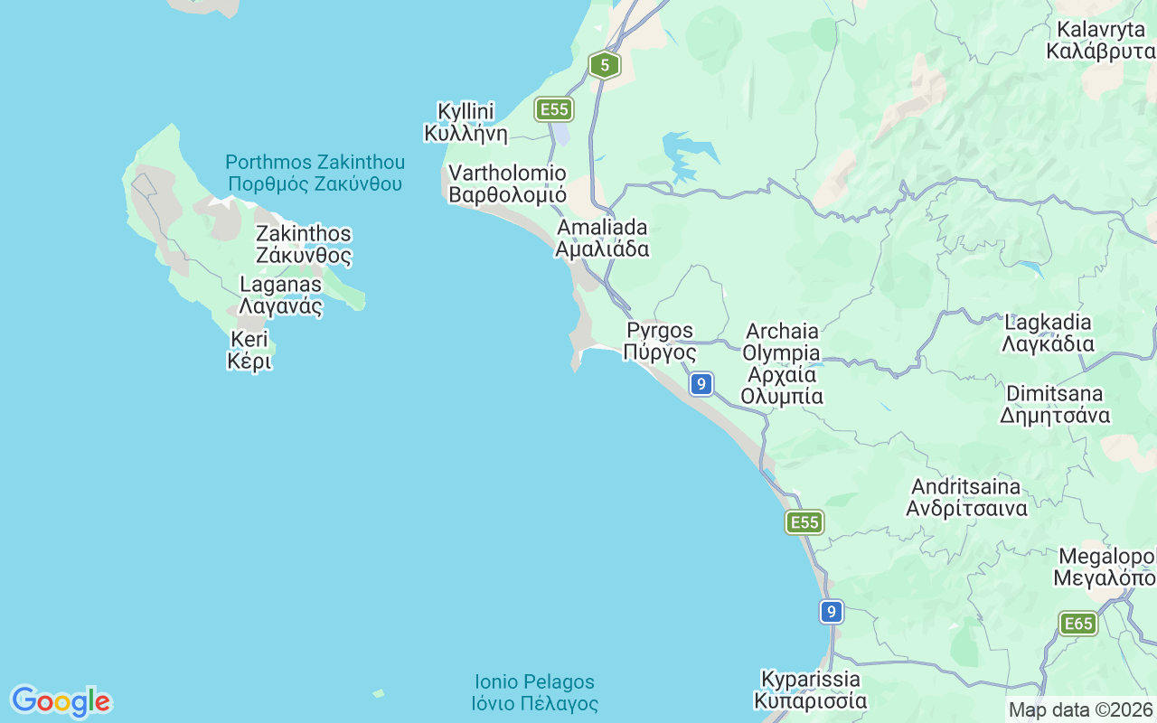 Location of the RIB: Katakolo, Katakolo