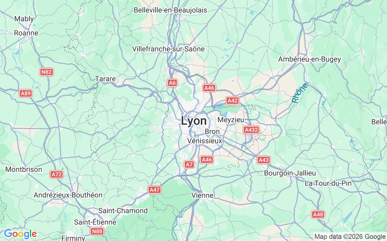 De locatie van RIB: Confluence, Lyon