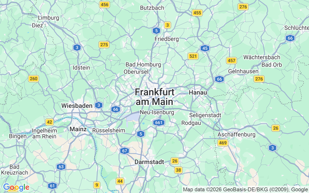 Location of the Motorboat: Frankfurt Am Main, Frankfurt Am Main